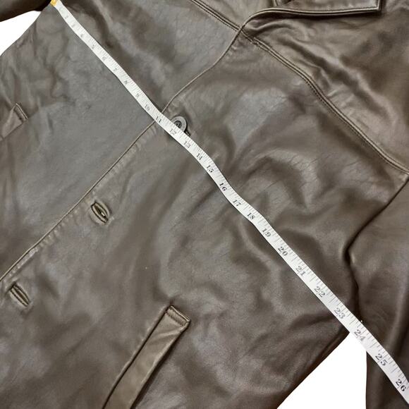 Leatherman Brown Genuine Leather Jacket Coat Size M - Picture 6 of 12